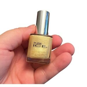 Discontinued Pure Ice NEW Nail Polish Y2K Deadstock Gold Shimmer Metallic 15ml‎